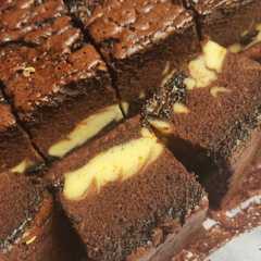 Chocolate Marble Chesee Cake রেসিপির প্রধান ছবি
