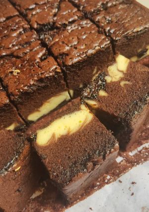 Foto resep Chocolate Marble Chesee Cake