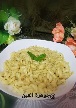 صورة لوصفة باستا بالكريمة والبيستو