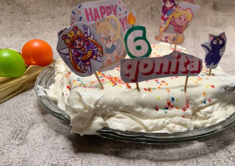 Bagaimana Membuat Simple birthday cake Anti Gagal