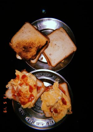 A picture of Healthy Bread omlette.