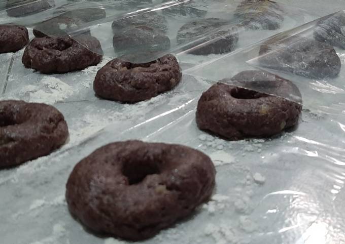 Cara Buat Donat kentang ketan hitam Untuk Pemula