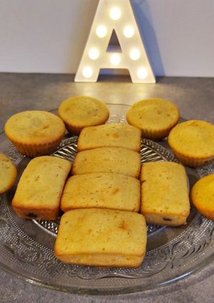 Une photo de Madeleines fourrées au Nutella