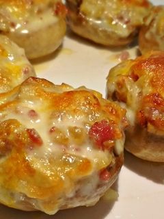 Una foto de Champiñones rellenos