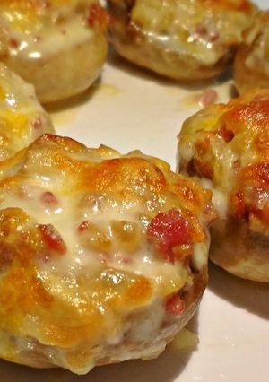 Una foto de Champiñones rellenos