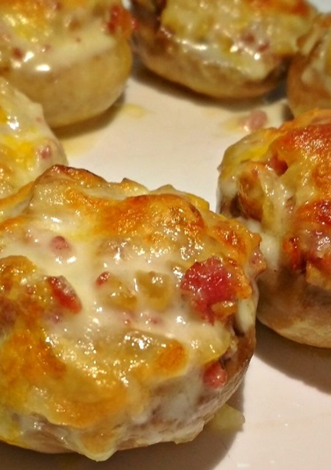 Una foto de Champiñones rellenos