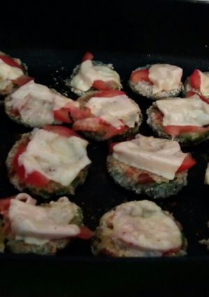 Una foto de Zapallitos en milanesa a la Napolitana