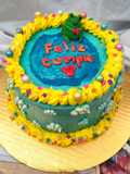 Ranita Birthday Cake relleno de compota de maracuyá y toronja