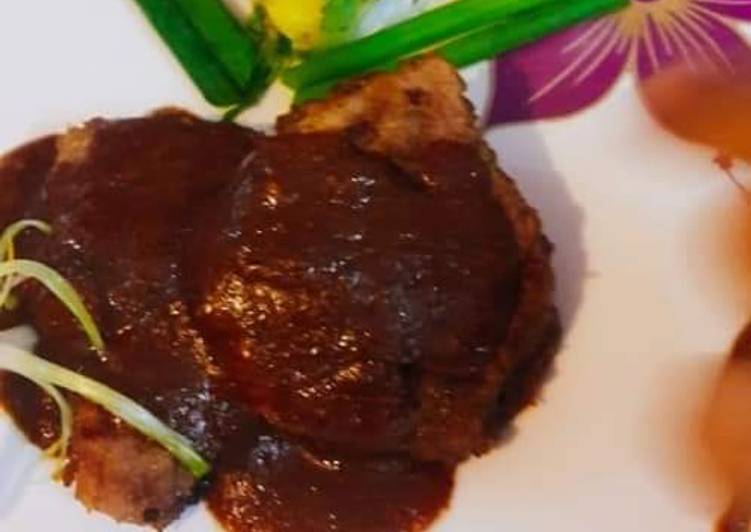 Simple Way to Prepare Super Quick Homemade Roast_Beef_with_Coffee Gravy