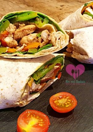Foto principal de Wrap de pollo con verduras ¡Saludable!