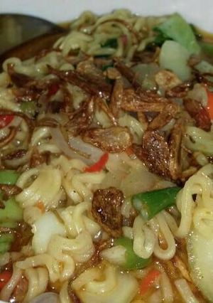 Foto resep Mie instan kuah pedas
