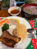 Vietnamese Broken Rice with Grilled Pork Belly