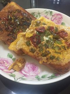 Una foto de Tortilla tostada