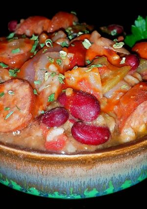 A picture of Mike's EZ Red Beans & Rice.