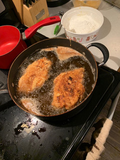 A picture of Fried chicken breast.
