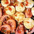Merluza con gambas