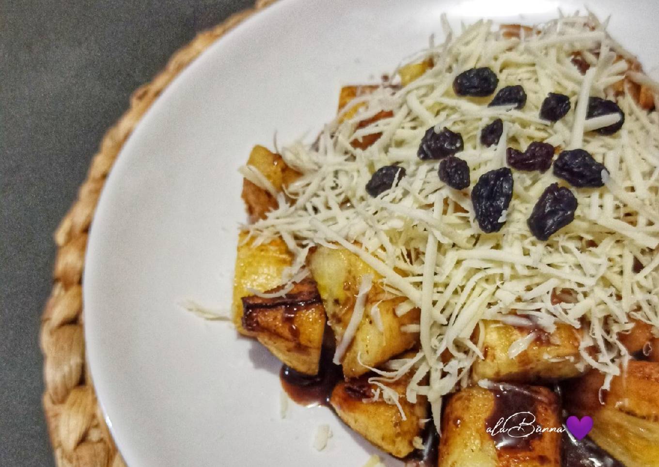 619. Pisang Goreng Polos Susu Keju