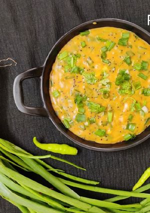 બેસન કા અલાનીયા(મારવાડી પીઠલા)(besan ka alaniya recipe in Gujarati) રેસીપી મુખ્ય ફોટો