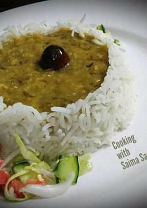 A picture of Arhar ki dal with zeera chawal #cookpadapp.