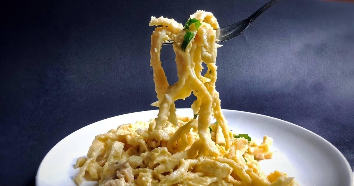 34 resep pasta carbonara baby enak dan mudah Cookpad