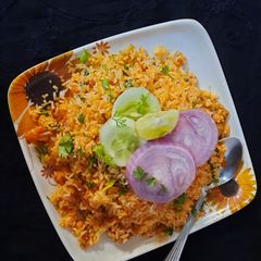 A picture of Leftover rice pulao.