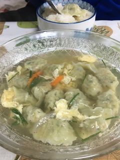 Hình của món Canh sủi cảo.