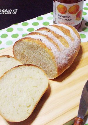 【免揉】~鄉村麵包 的食譜成品照片