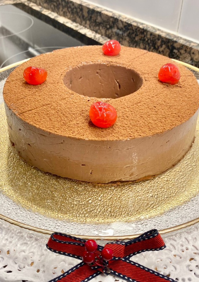 Una foto de Pastel mousse de chocolate