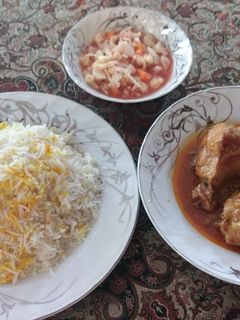 عکسی از دستور مرغ ربی