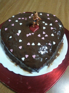 Una foto de Tarta corazón San Valentín