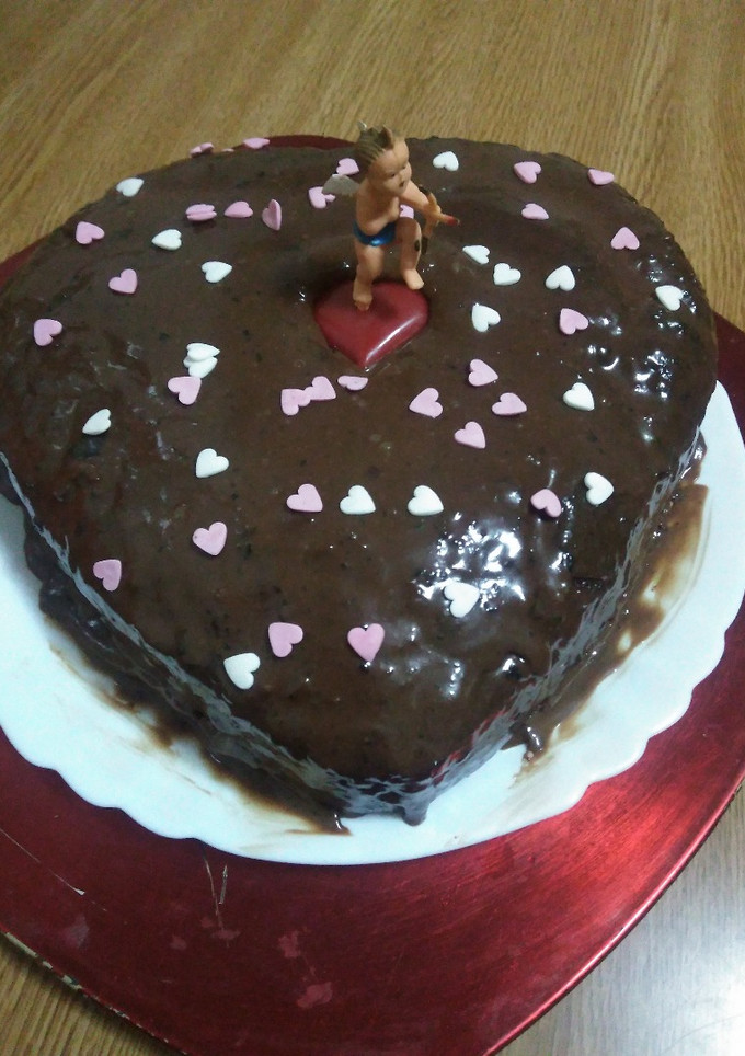 Una foto de Tarta corazón San Valentín