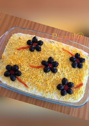 Una foto de Ensaladilla primaveral 🌼(con mayonesa light casera)