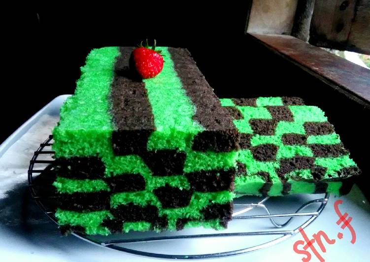 Domino cake a.k.a cake papan catur #rabuBARU