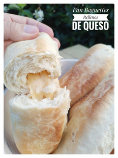 Una foto de Pan Francés Baguettes Rellenos de Queso y perfumados con Limón