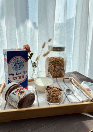 Hình của món Cách làm Granola siêu ngon siêu dễ tại nhà.