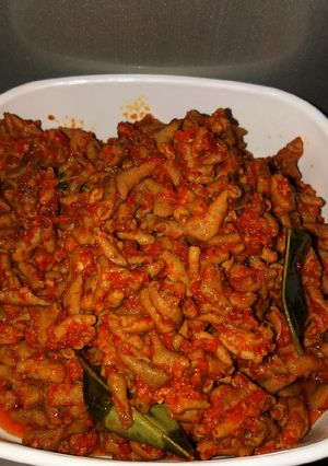 Foto resep Usus Ayam pedas