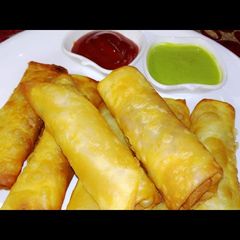 A picture of Veg spring rolls.