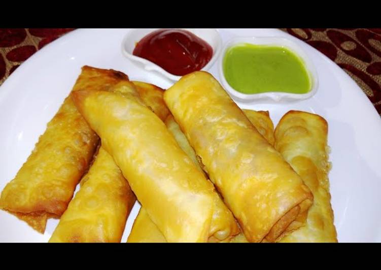 Simple Way to Make Veg spring rolls in 11 Minutes for Young Wife