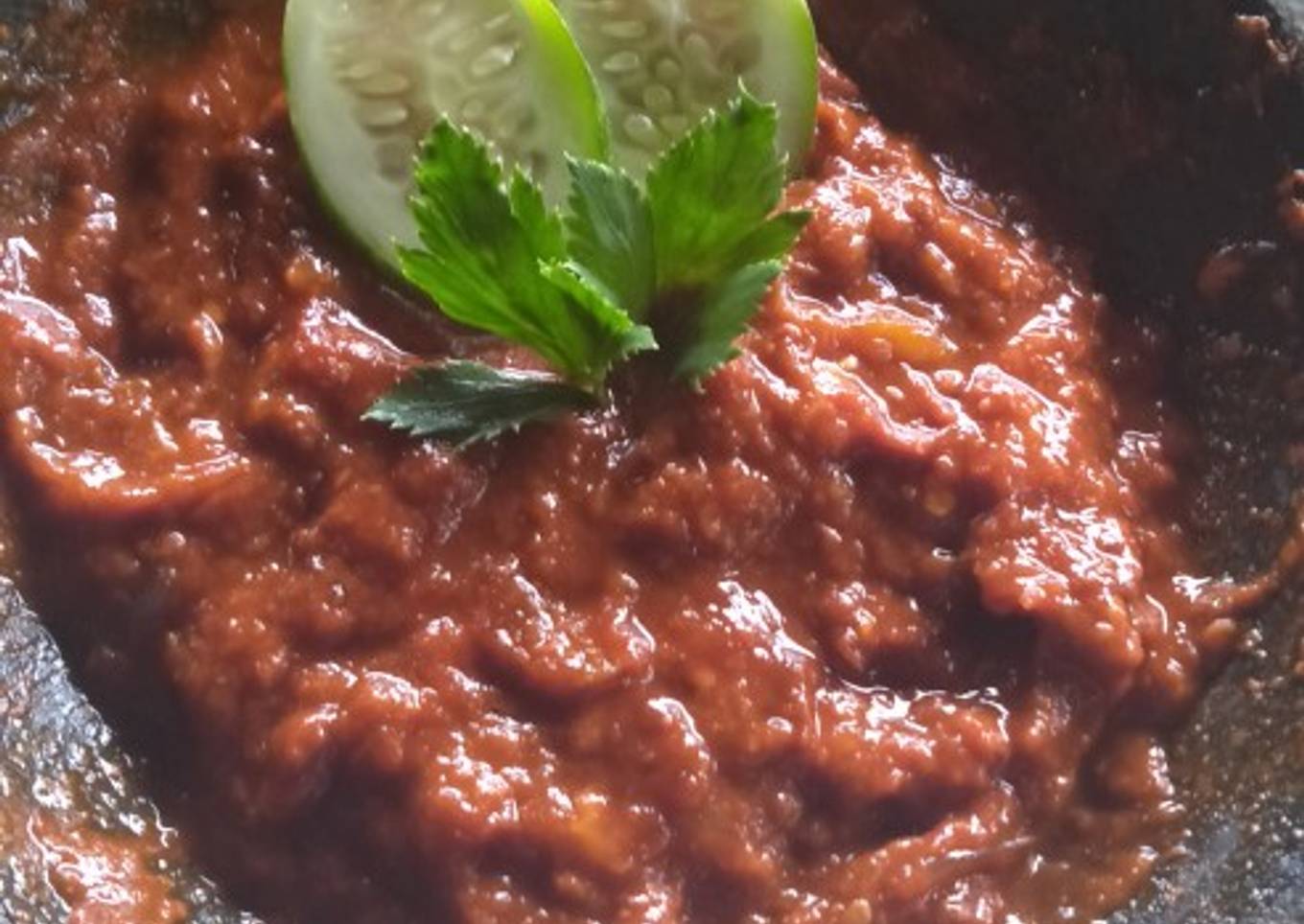 Sambal ayam bakar (sambal tomat)