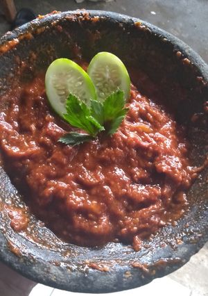 Foto resep Sambal ayam bakar (sambal tomat)