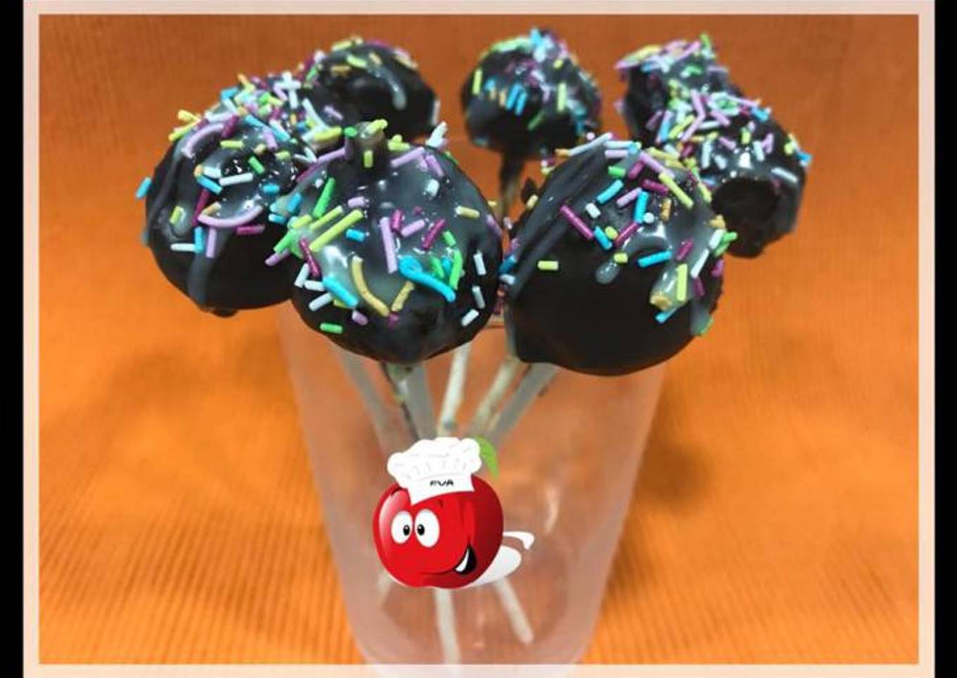 Cake pops bañados en chocolate