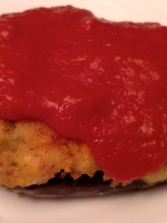 Una foto de Berenjena rellena o croquetón de berenjena