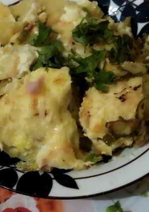صورة لوصفة صينية خضار بالفرن🥔🧀🥕