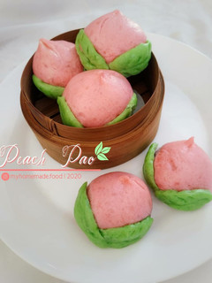 Foto resep Peach Pao (Bakpao Karakter)