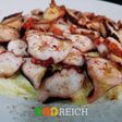 Pulpo a la brasa en parmentier de alioli