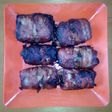 Rollos de pollo con tocineta
