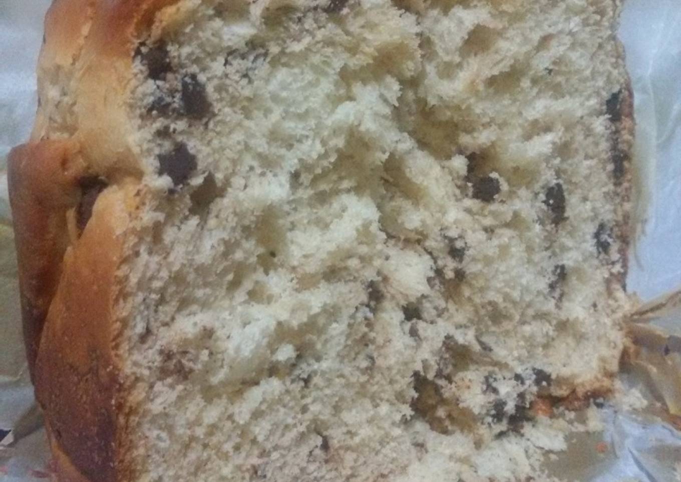 Panettone con pepitas de chocolate con Thermomix