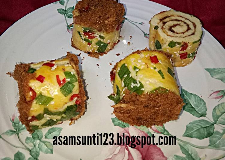 Roti Abon Gulung / Bread Floss Roll