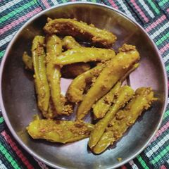A picture of Green chilli pickle.