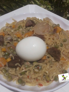 A picture of My noodles jollop.